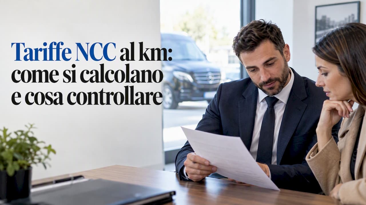 Tariffe NCC al km: come si calcolano e cosa controllare