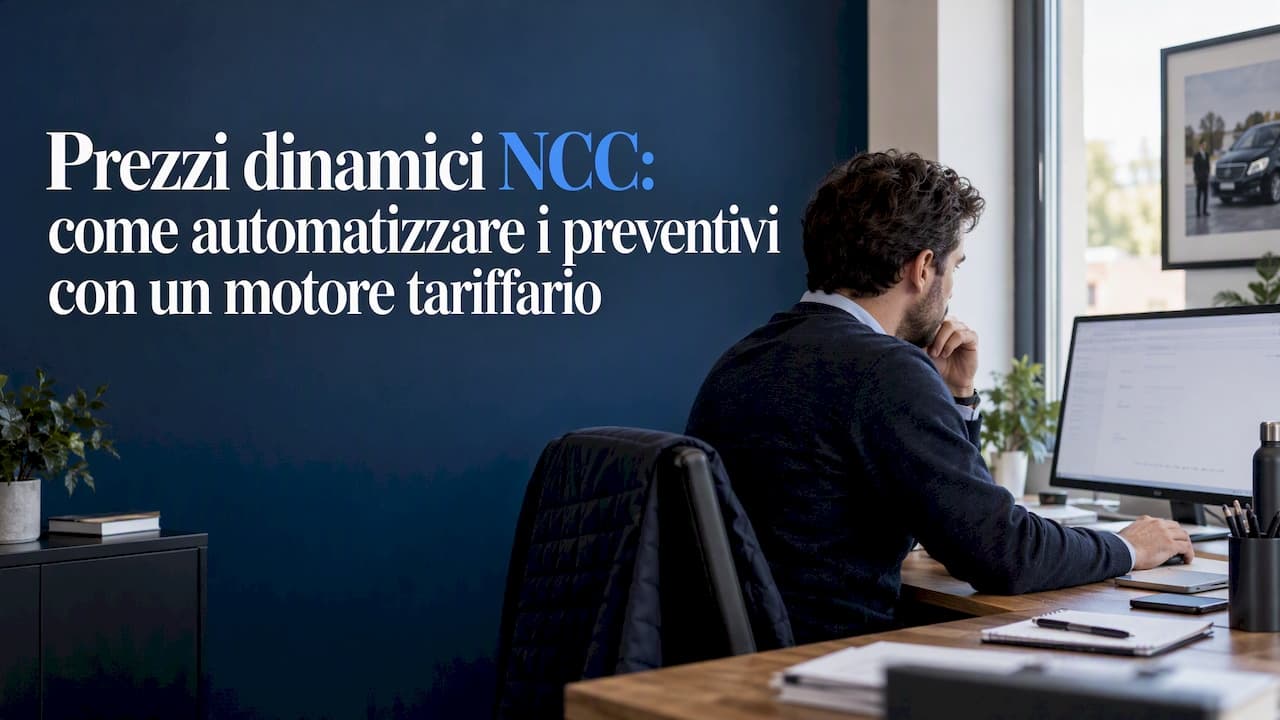 Prezzi dinamici NCC: come automatizzare i preventivi con un motore tariffario