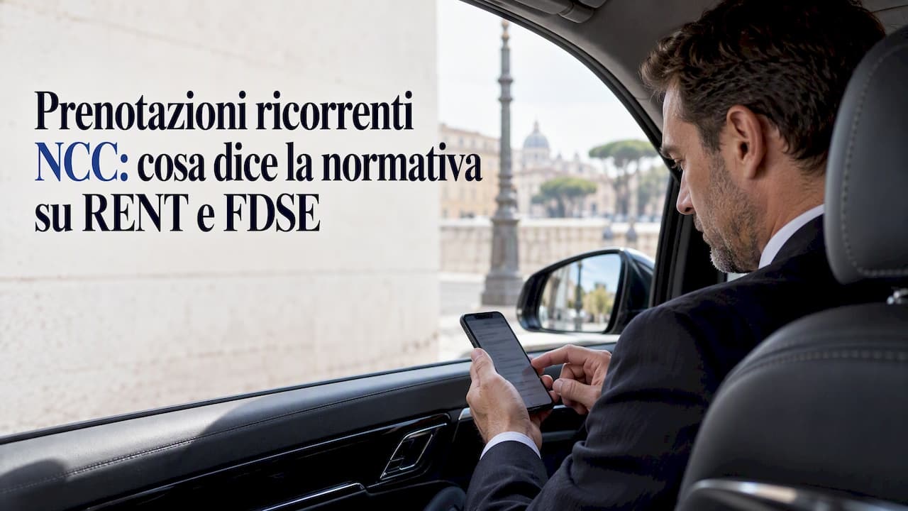 Prenotazioni ricorrenti NCC: cosa dice la normativa su RENT e FDSE