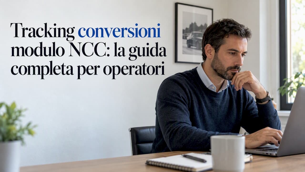 Tracking conversioni modulo NCC: la guida completa per operatori